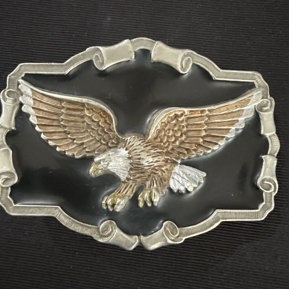 VTG 1997 GAP Enameled Eagle Great American Buckle *Read Description*